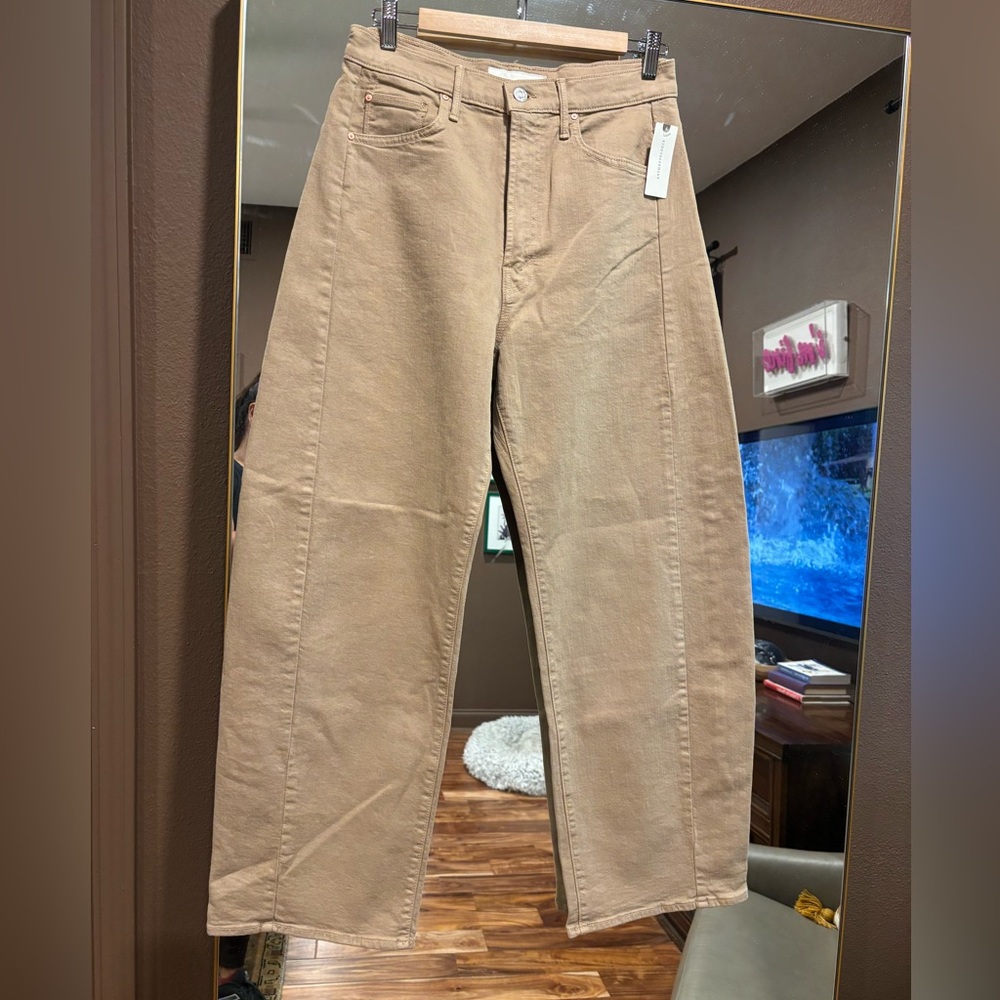 MOTHER the half pipe flood high-rise barrel jeans